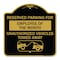 Signmission Reserved Parking for Employee of the Month Unauthorized Vehicles Towed Away, A-DES-BG-1818-23111 A-DES-BG-1818-23111 - alternate 1